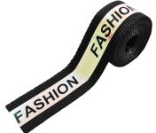 Тасьма тк. Голографик Fashion, 2см, чорна