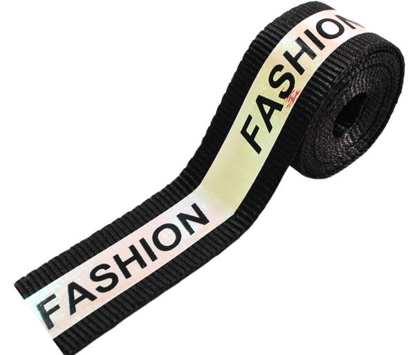 Тесьма тк. голографик Fashion, 2см, черная