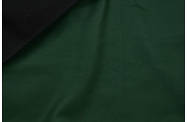 Кожа стрейч (эко-кожа) Темно-зелена на флісі