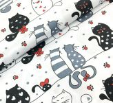ХЛОПОК  Коты влюбленные на белом
