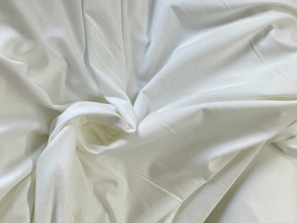 Двунитка однотонная белая