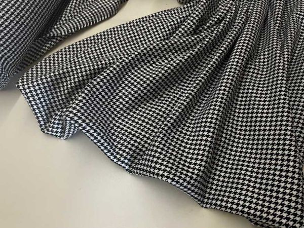 Костюмка стрейч Гусиная лапка Chanel черно-белая